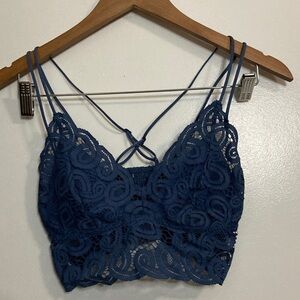 Victoria’s secret PINK lace Blue Bra S/M